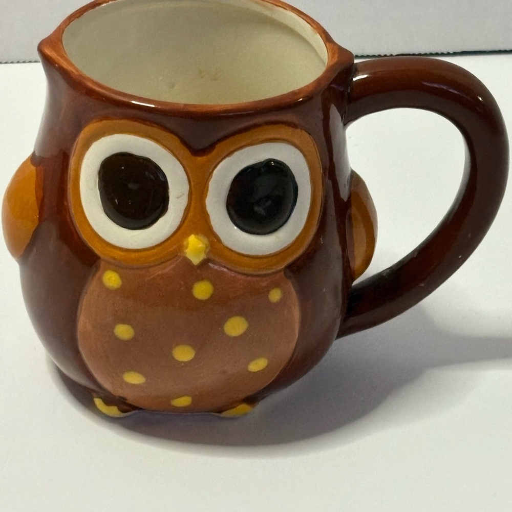 Boston Warehouse Trading Corp Owl Mug Harvest Fall Autumn